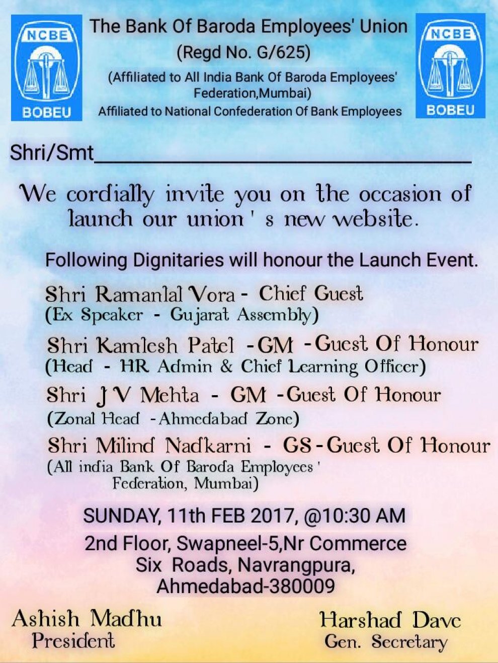Union Website Launching Ceremony